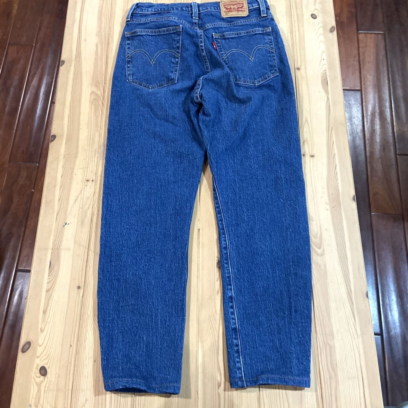 Levi's VINTAGE Levis 501 Jeans Mens 28x32 Blue Original Straight Button Fly Stretch Denim Pants Size US 28 / EU 44 - 7 Thumbnail