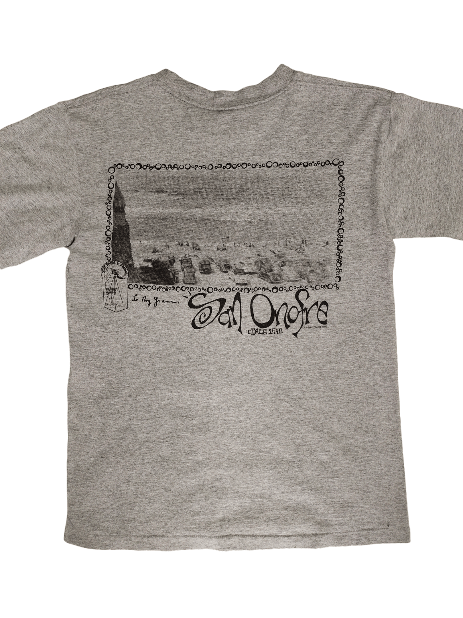 Sun Surf Vintage 90's Greg Noil 'San Onofre' Surfing Photo Print Tee Size US M / EU 48-50 / 2 - 1 Thumbnail