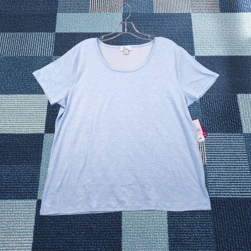 Vintage Kim Rogers Shirt Womens L Blue Sleepshirt Basic Luxuriously Soft Sleepwear NEW Size L / US 10 / IT 46 - 1 Thumbnail