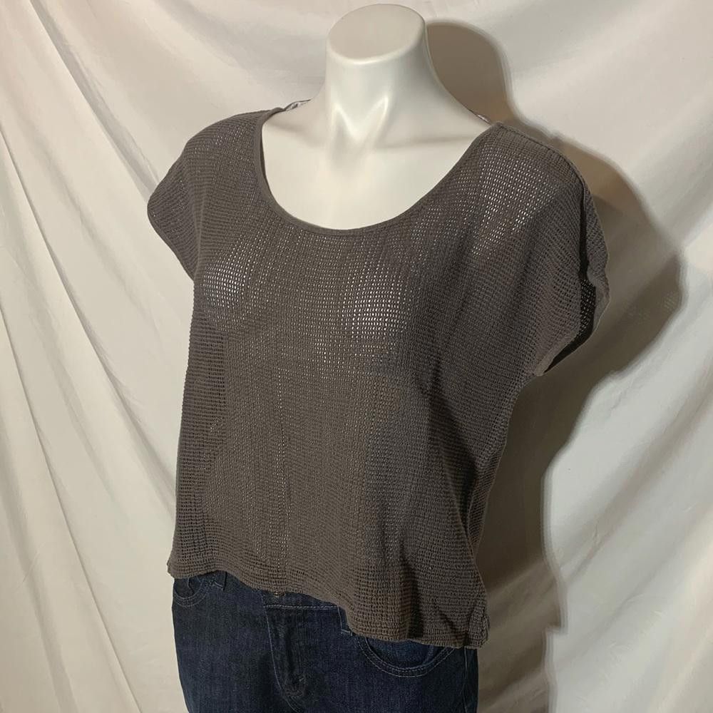 Other Urban Outfitters Ecote Knit Crop Top, Dk. Gray, Sm Size M / US 6-8 / IT 42-44 - 2 Thumbnail
