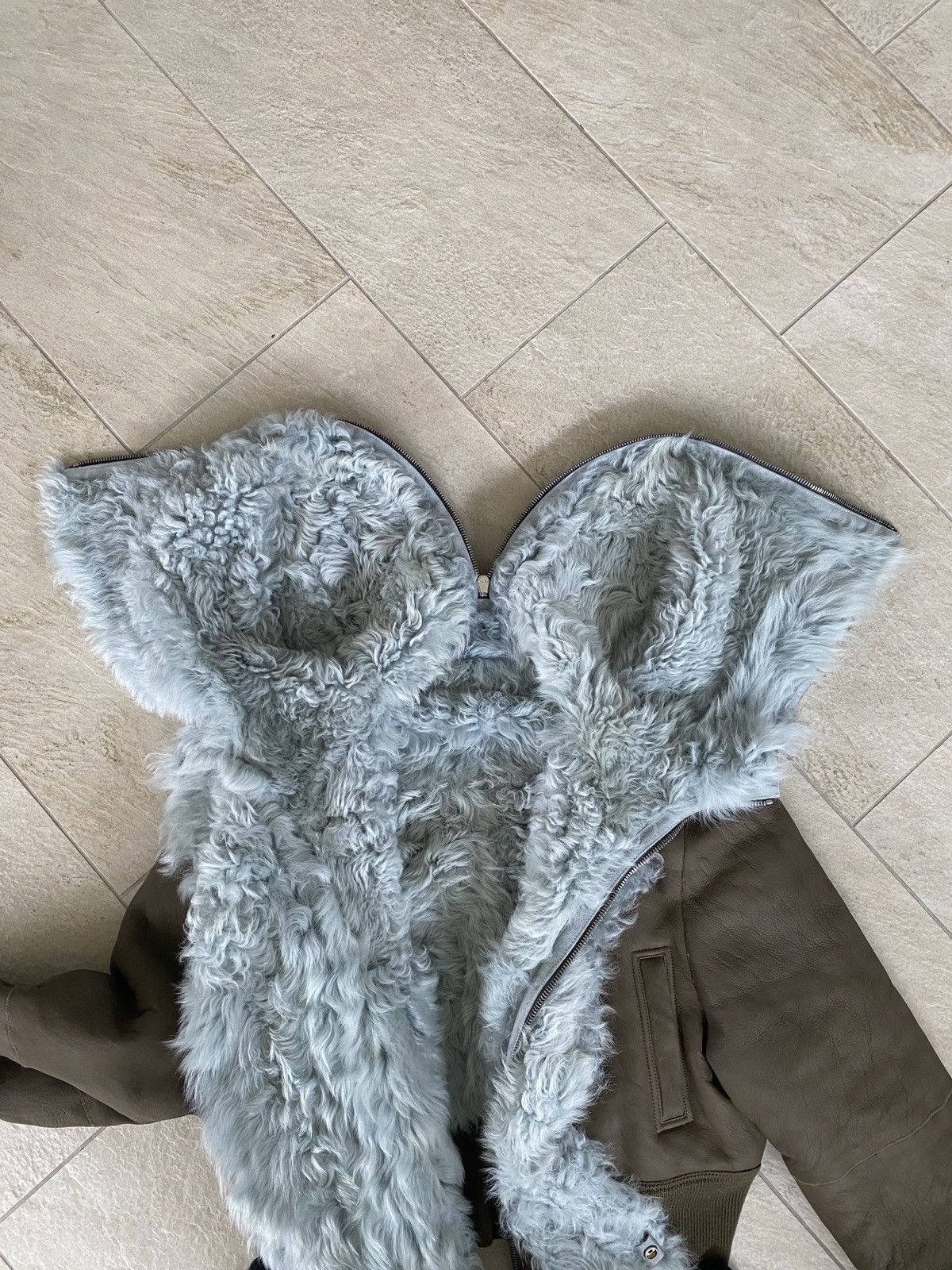Rick Owens FW24 PORTERVILLE ALICE PARKA IN BLUE TOSCANA SHEARLING Size US M / EU 48-50 / 2 - 11 Thumbnail