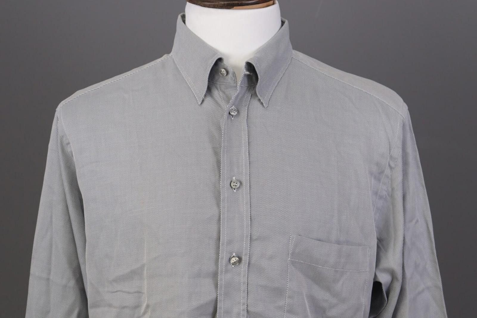 Giorgio Armani Giorgio Armani Le Collezioni Gray Shirt Size 43 / 17 Size US M / EU 48-50 / 2 - 5 Thumbnail