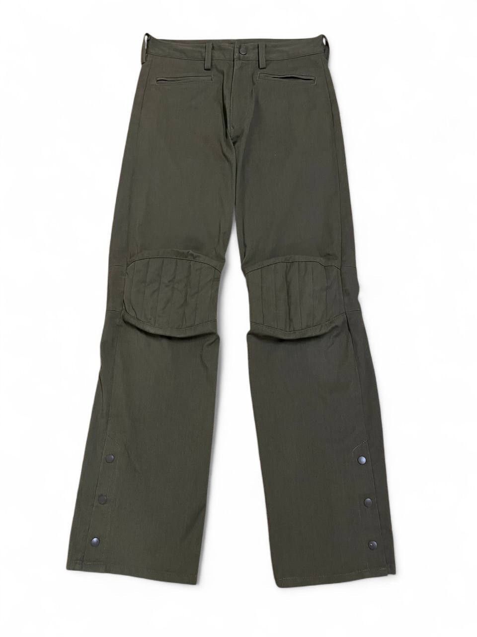Vintage Olive green Abahouse biker pant snap on leg