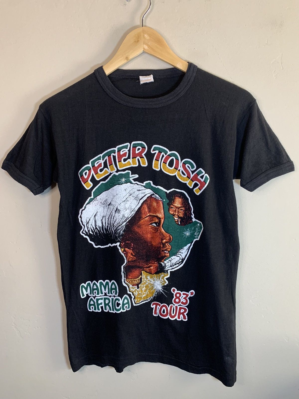 Band Tees *RARE* Vintage 1983 Peter Tosh Mama Africa Tour Reggae Shirt Size US S / EU 44-46 / 1 - 1 Thumbnail