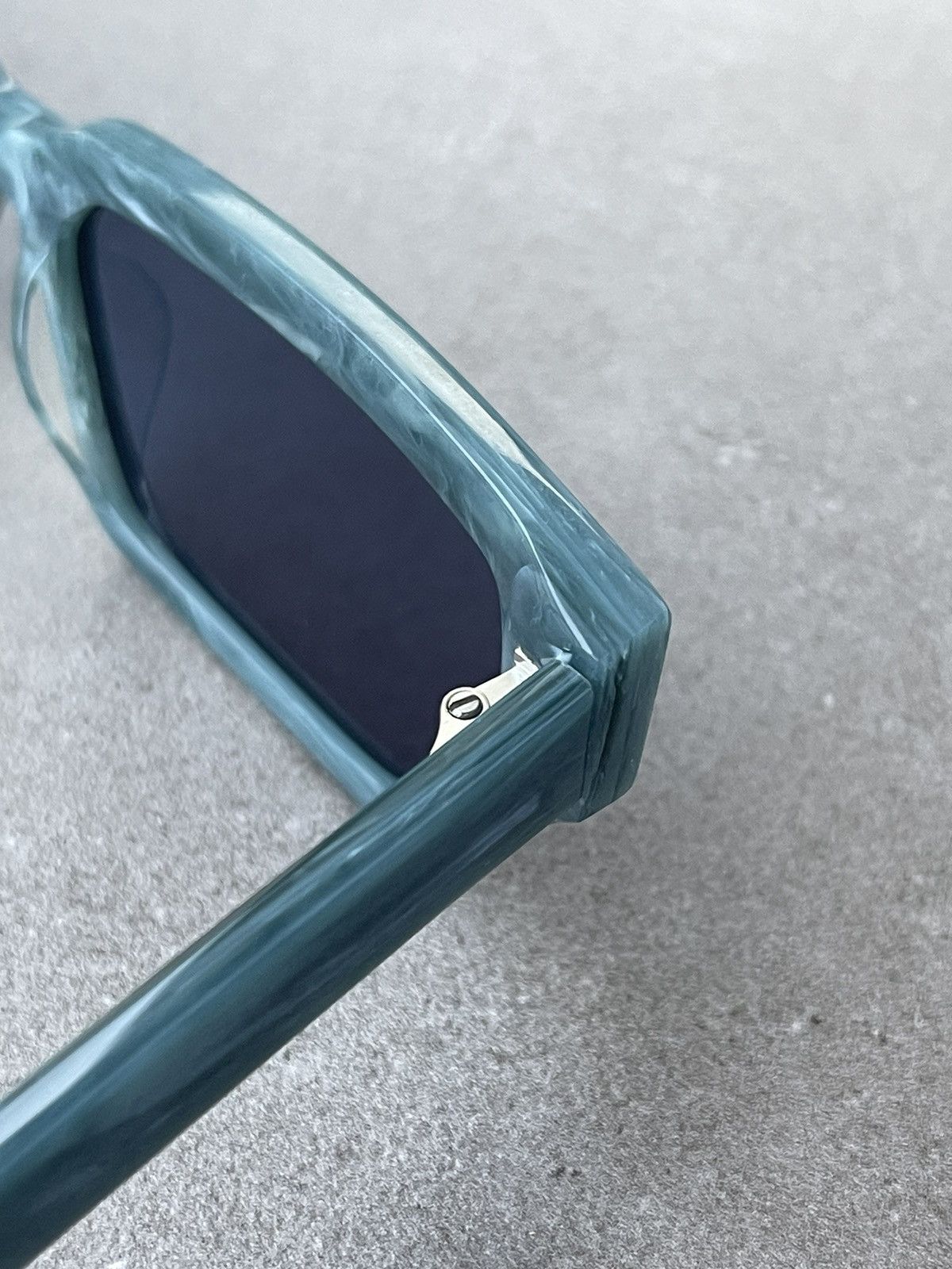 Alexander McQueen !DS! Alexander Mcqueen MQ0302S Marble Turqoise Sunglasses Size ONE SIZE - 14 Thumbnail
