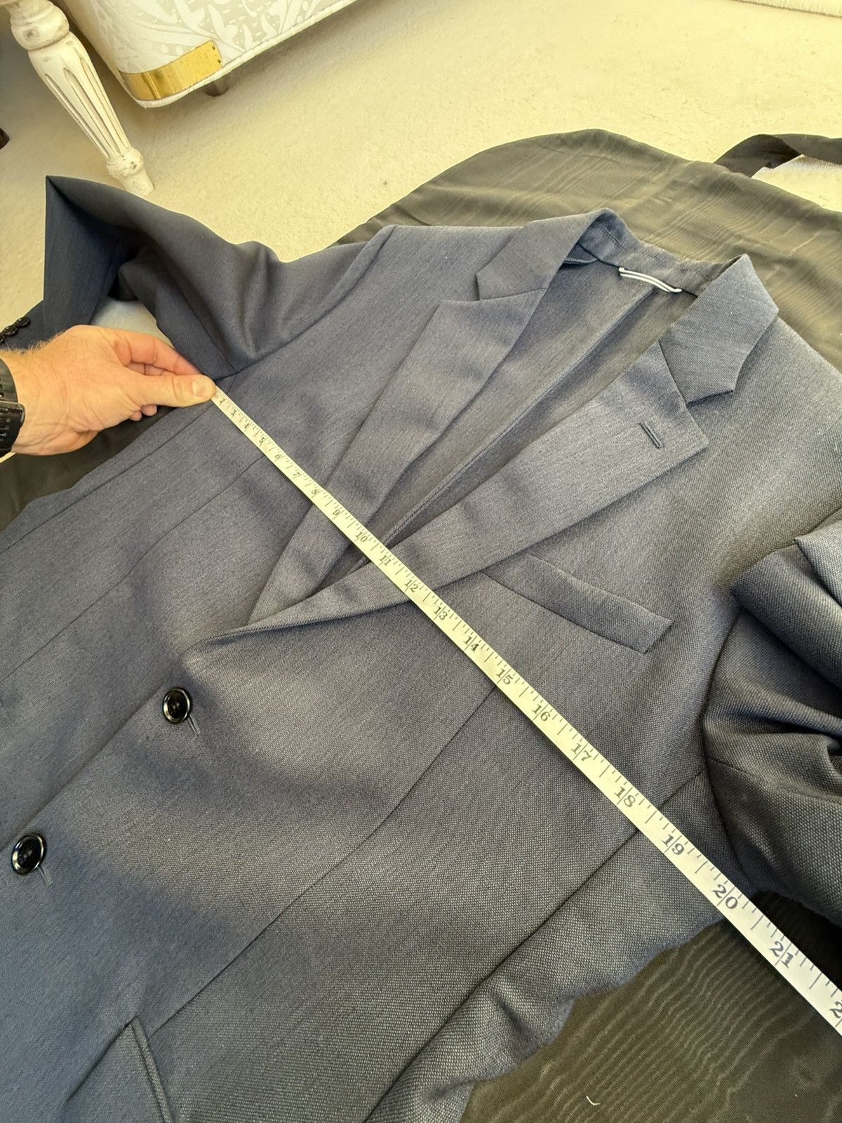 Dior Grail Dior KVA blue notch lapel unstructured blue suit 48 Size 38R - 10 Thumbnail