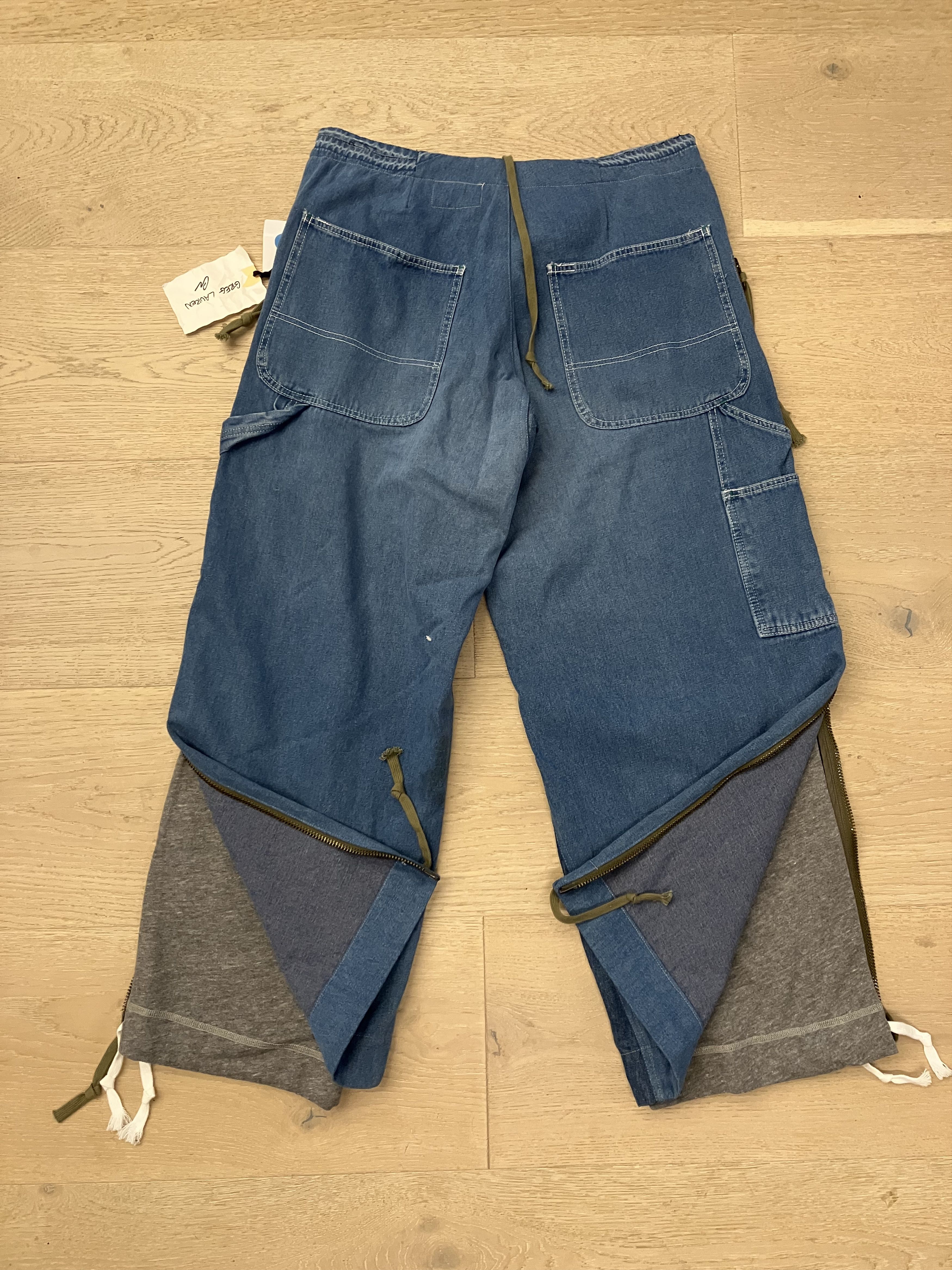 Greg Lauren NWT $1600 Greg Lauren Denim Zip Wide Leg With Sweat Size 2 Size US 32 / EU 48 - 7 Thumbnail