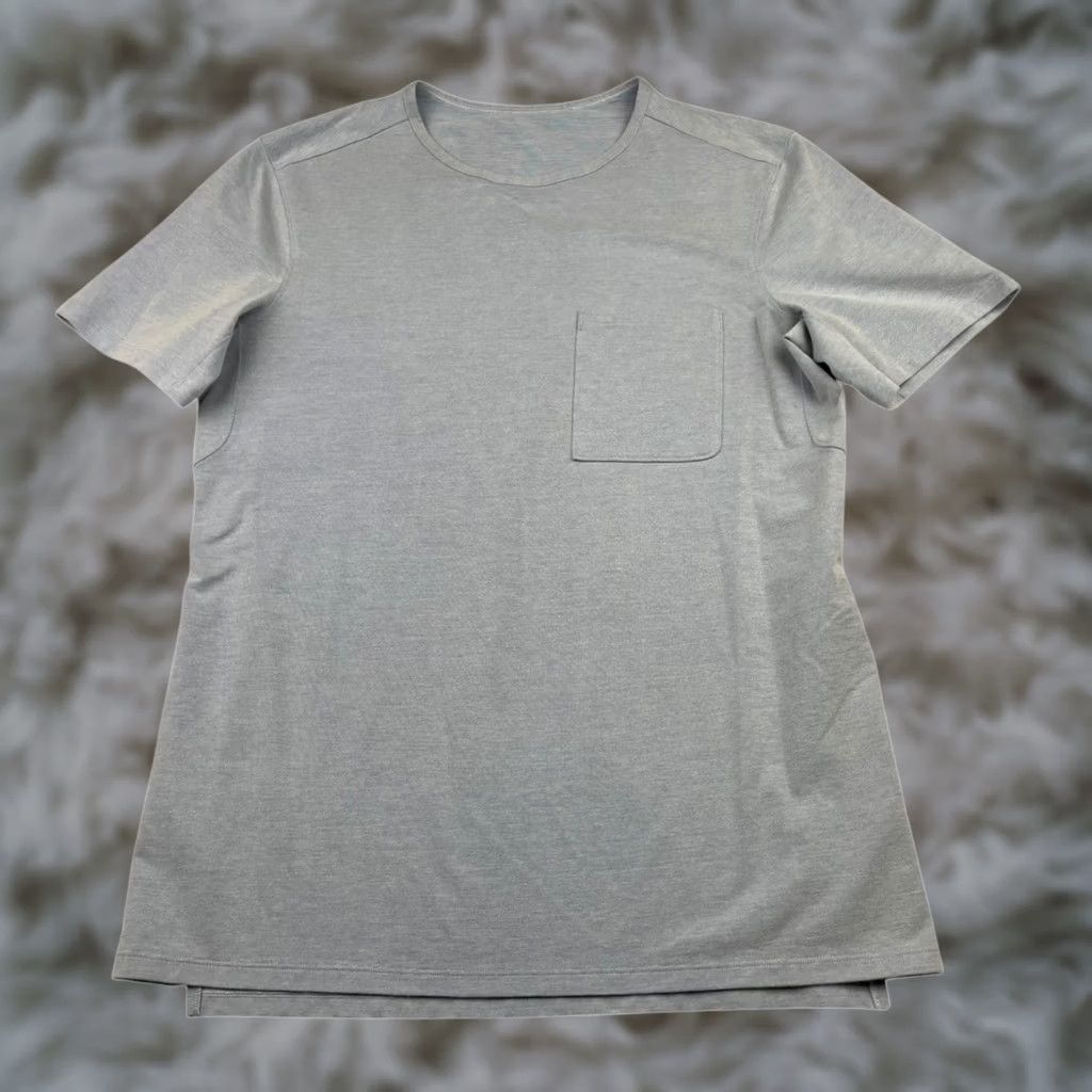 Lululemon Lululemon Men's Pocket Tee T-Shirt Short Sleeve Crew Neck Light Blue S / Small Size US S / EU 44-46 / 1 - 1 Thumbnail
