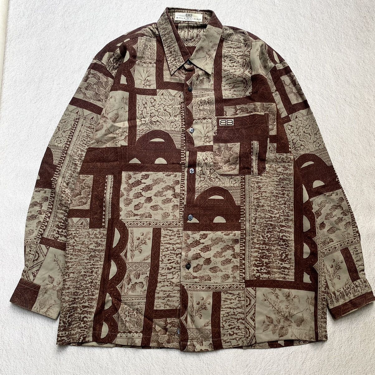 Balenciaga 🔥RARE🔥 Vintage Balenciaga patern shirt Size US M / EU 48-50 / 2 - 1 Thumbnail