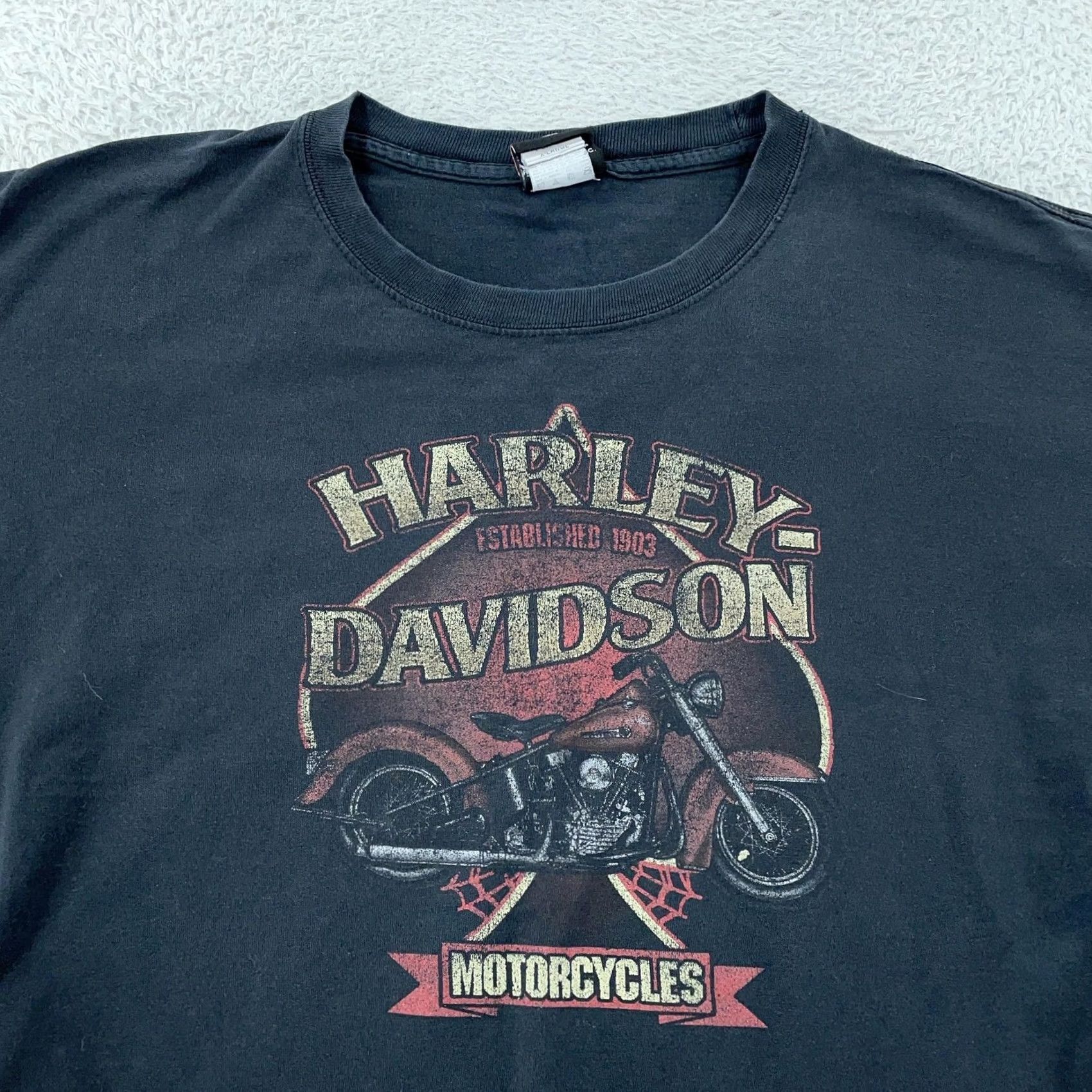 Harley Davidson Harley-Davidson T-Shirt XL Black Myrtle Beach South Carolina Motorcycle Biker Size US XL / EU 56 / 4 - 2 Thumbnail