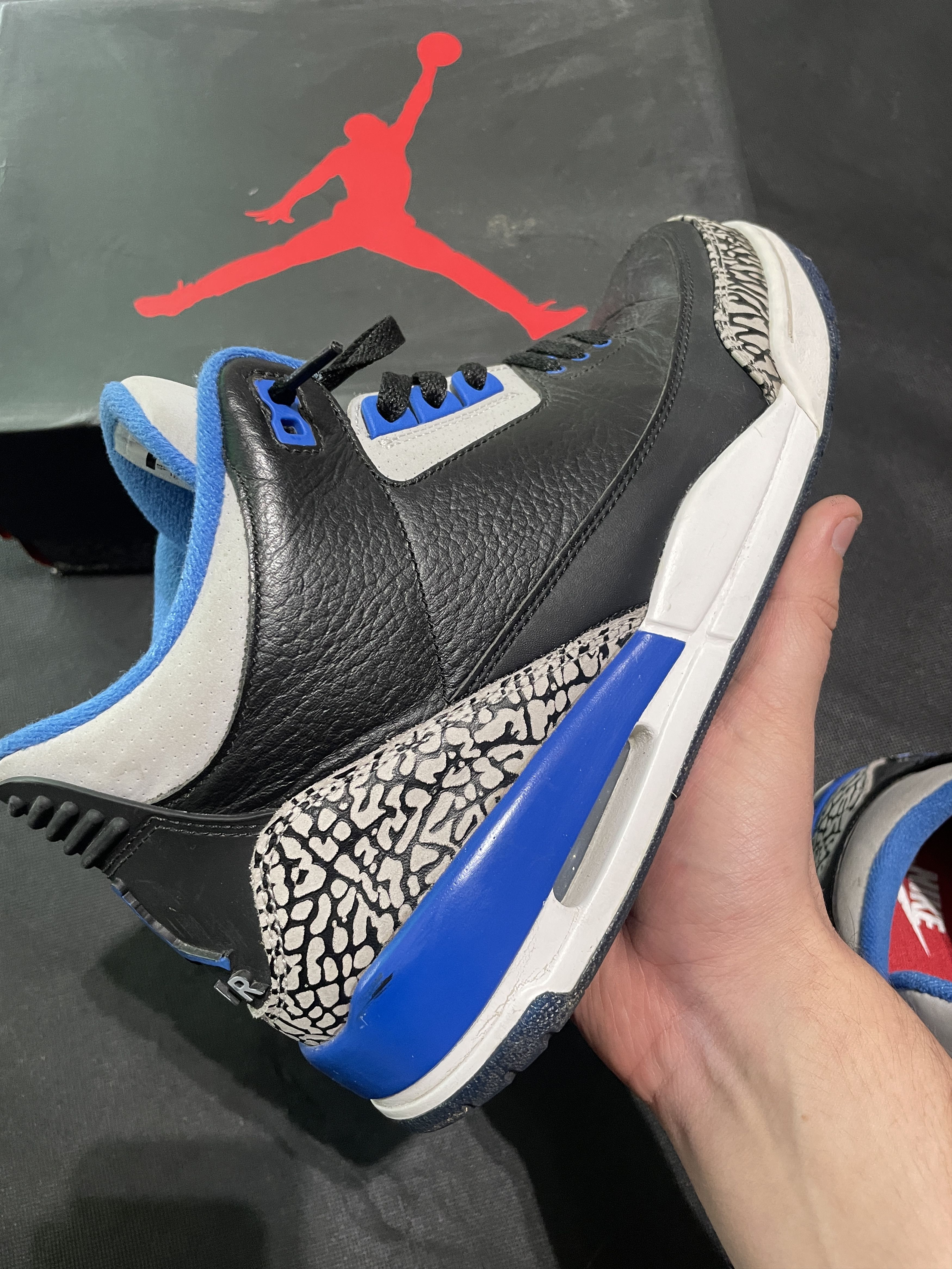 Nike Nike Air Jordan 3 Sport Blue EU 45 US 11 Size US 12 / EU 45 - 4 Thumbnail