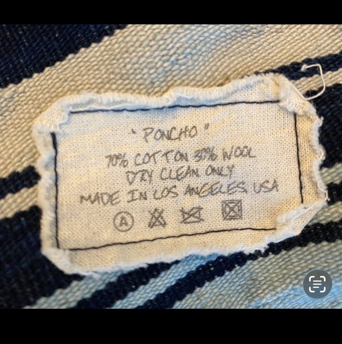 Greg Lauren 🚨1 of 1 FW 17 Blanket Denim Poncho w/ Vintage Denim Hood Size US L / EU 52-54 / 3 - 8 Thumbnail