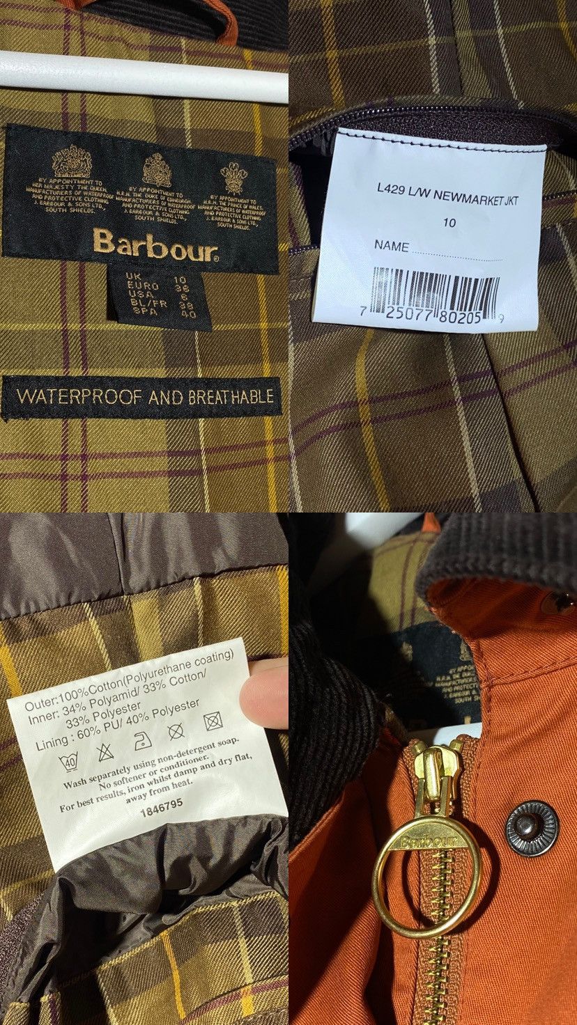 Barbour Barbour Newmarket Jacket Women’s Orange Color Size 10 Size M / US 6-8 / IT 42-44 - 18 Thumbnail