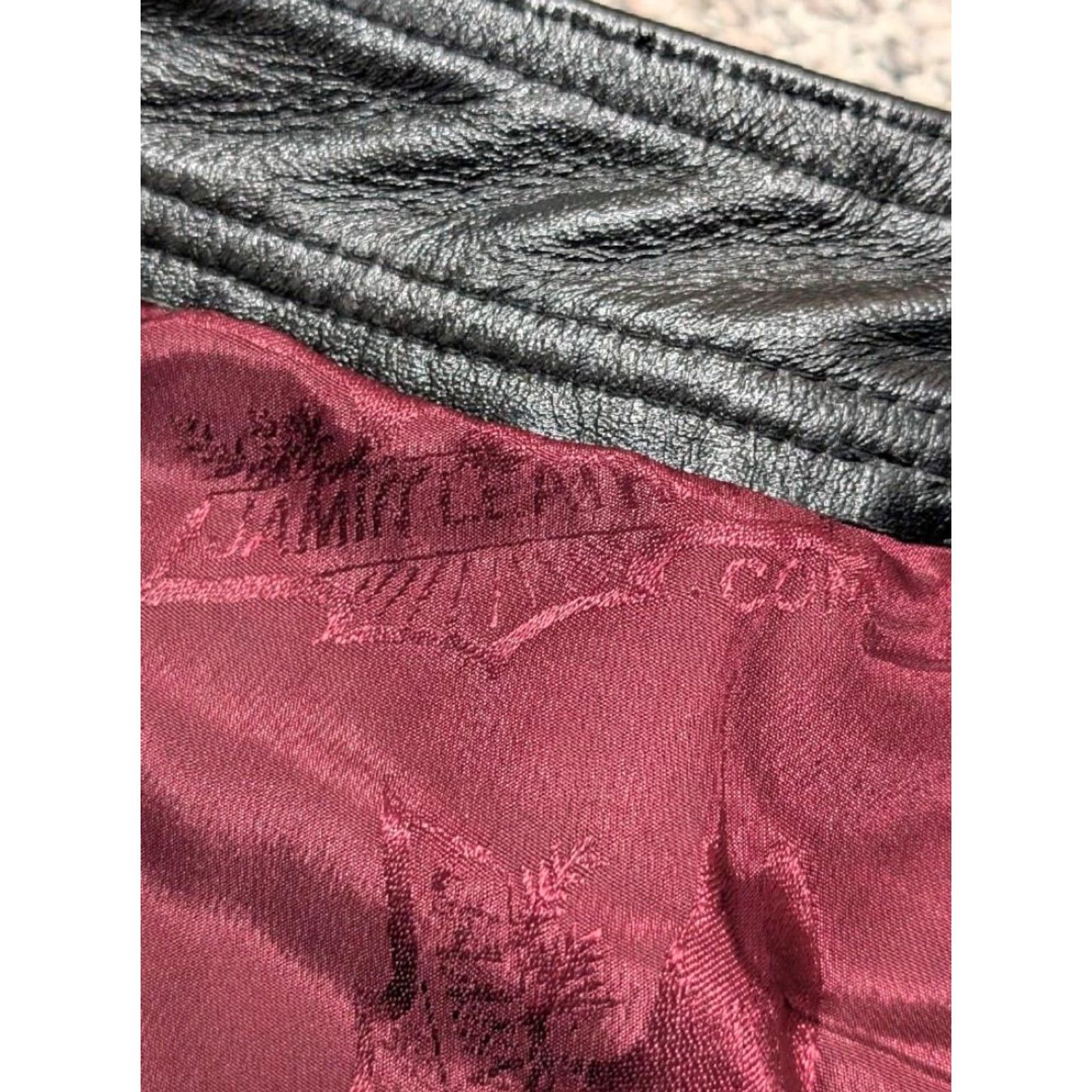 Vintage VINTAGE Jamin Leather Motorcycle Pants 28x32 Black Cowhide Leather Jeans Mens Jeans 90s Size US 28 / EU 44 - 6 Thumbnail