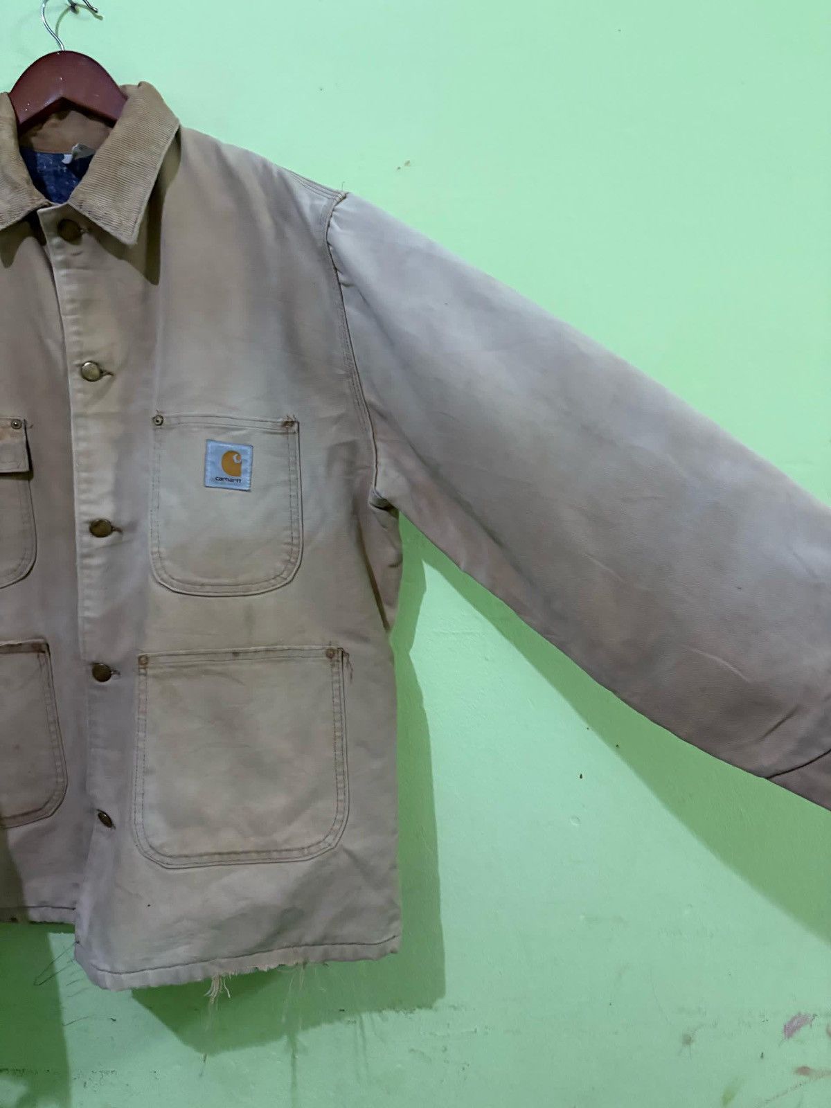 Carhartt VTG 90's CARHARTT Worker Wear Chore Jakcet Michigan Design Size US L / EU 52-54 / 3 - 3 Thumbnail