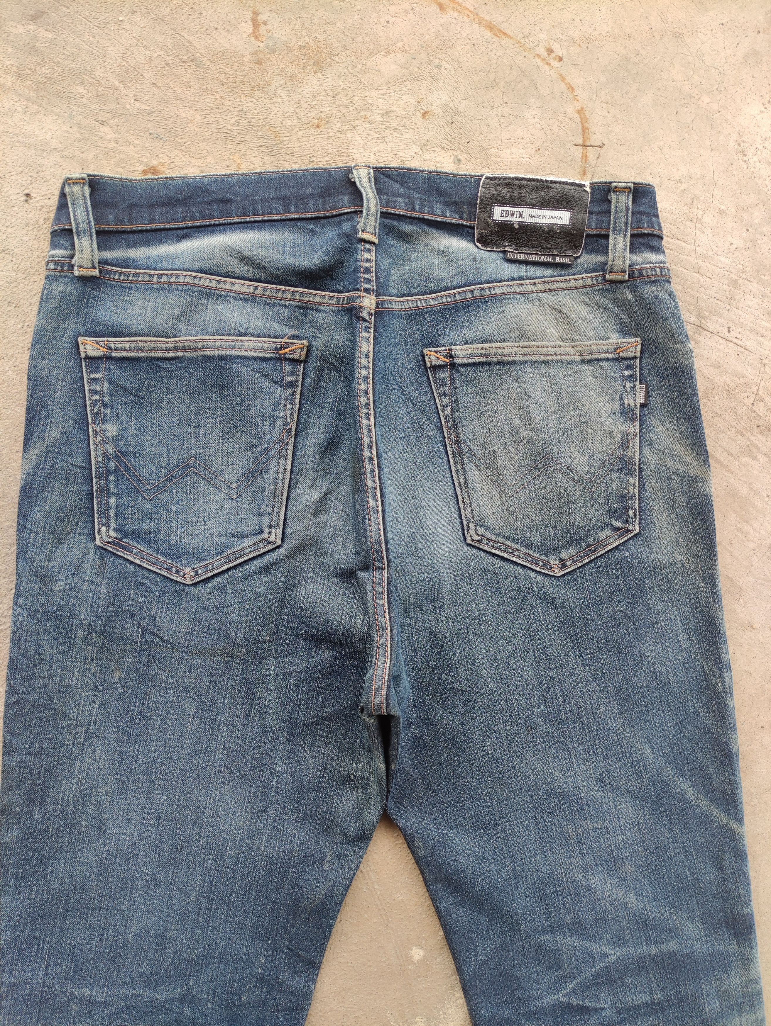 Edwin Vintage Edwin Japan Jean Distressed Faded Denim Size US 36 / EU 52 - 10 Thumbnail