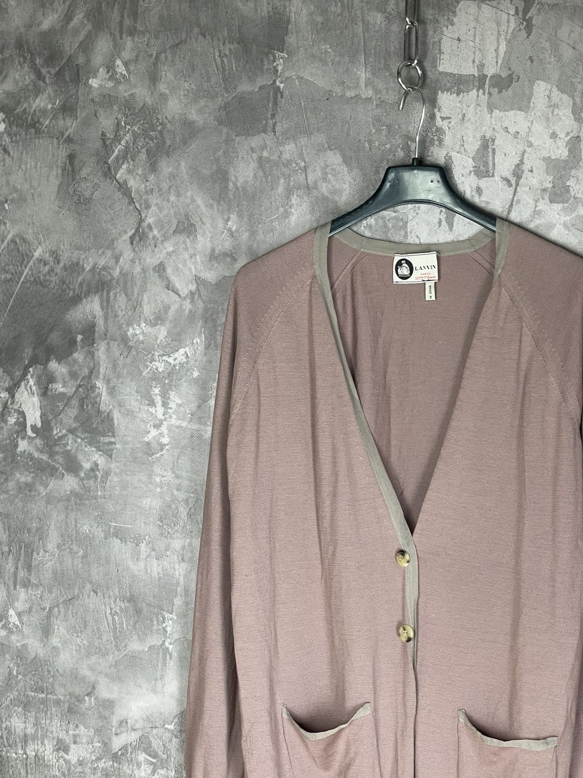 Lanvin × Vintage Lanvin Vintage Luxury Silk Cardigan Sweater Size L / US 10 / IT 46 - 3 Thumbnail