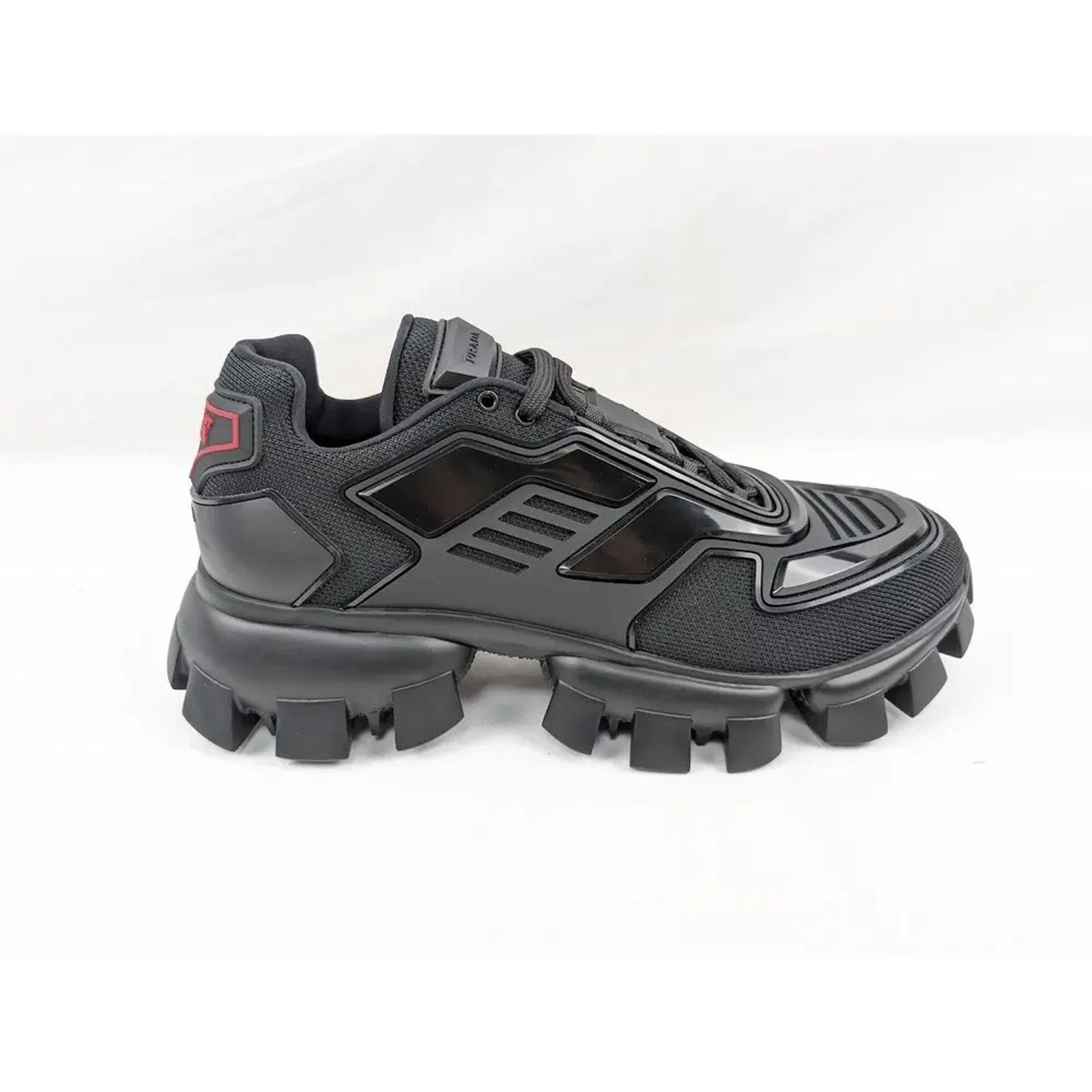 Prada o1rshd1 Cloudbust Thunder Rubber Knit Sneakers in Nero Size US 11 / EU 44 - 3 Thumbnail