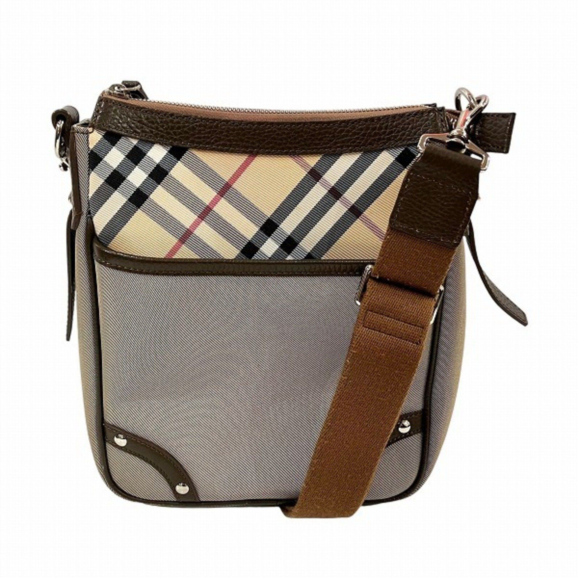 Burberry Nova Check Bag Shoulder For Women in Beige