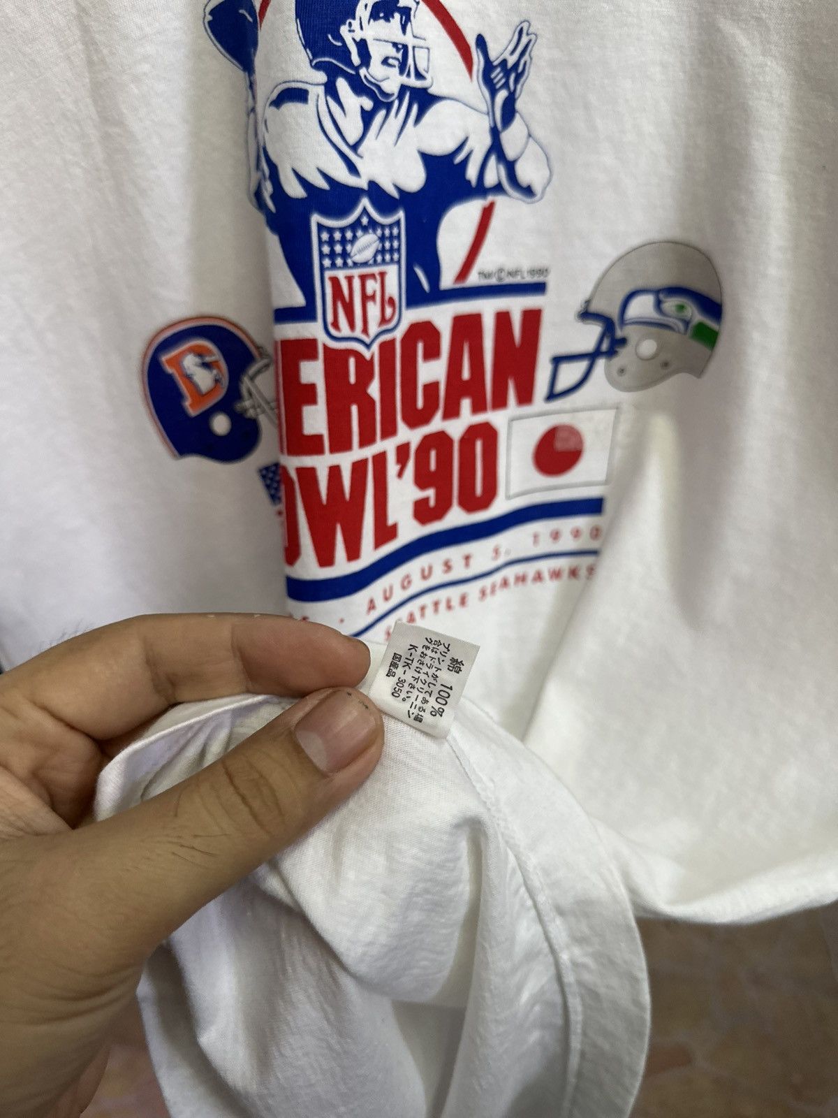 Vintage Vintage NFL 1990 tshirt Size US S / EU 44-46 / 1 - 3 Thumbnail