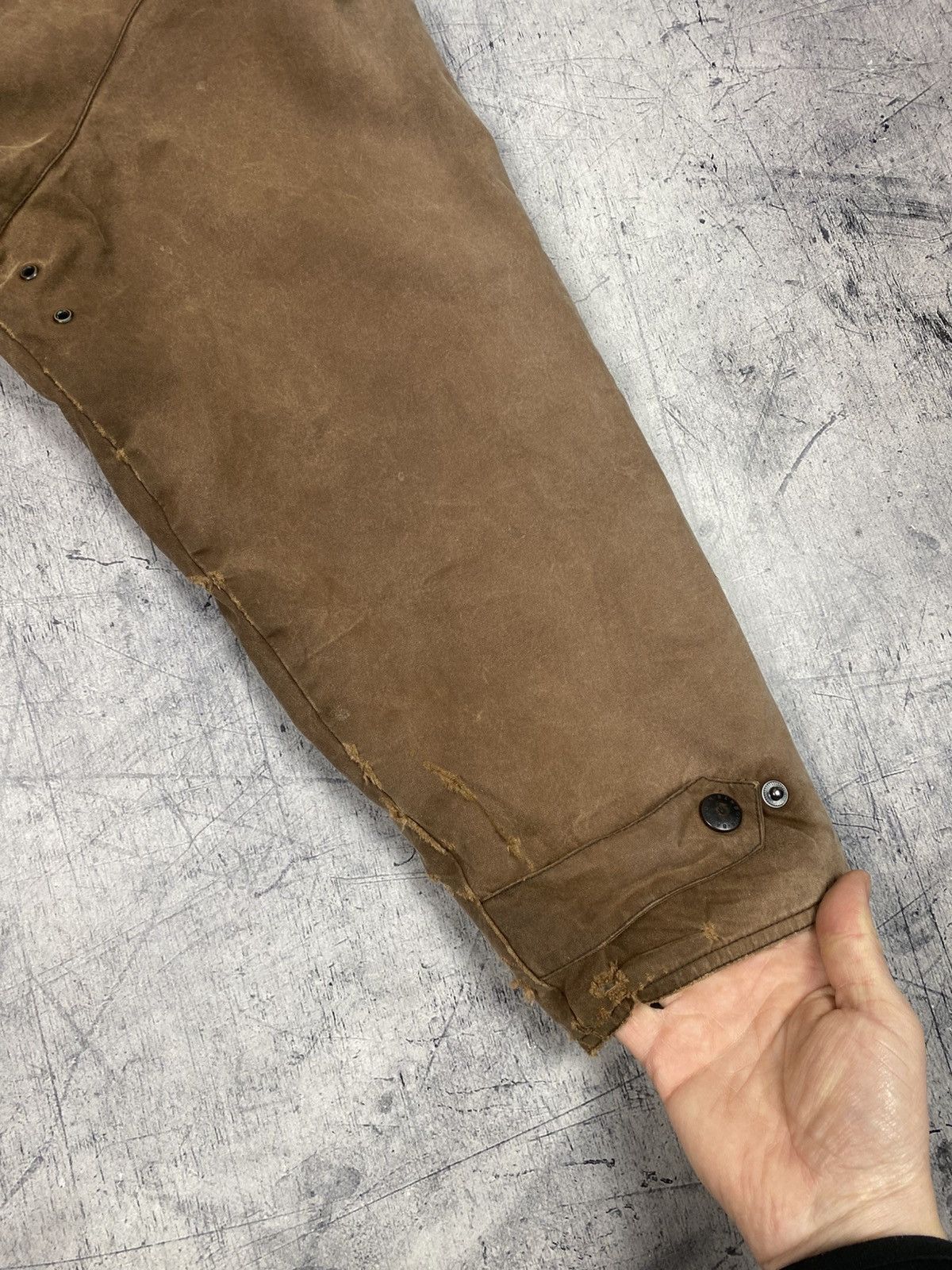 Barbour Barbour Bushman Waxed Jacket Brown Distressed Workwear Size US XXL / EU 58 / 5 - 15 Thumbnail