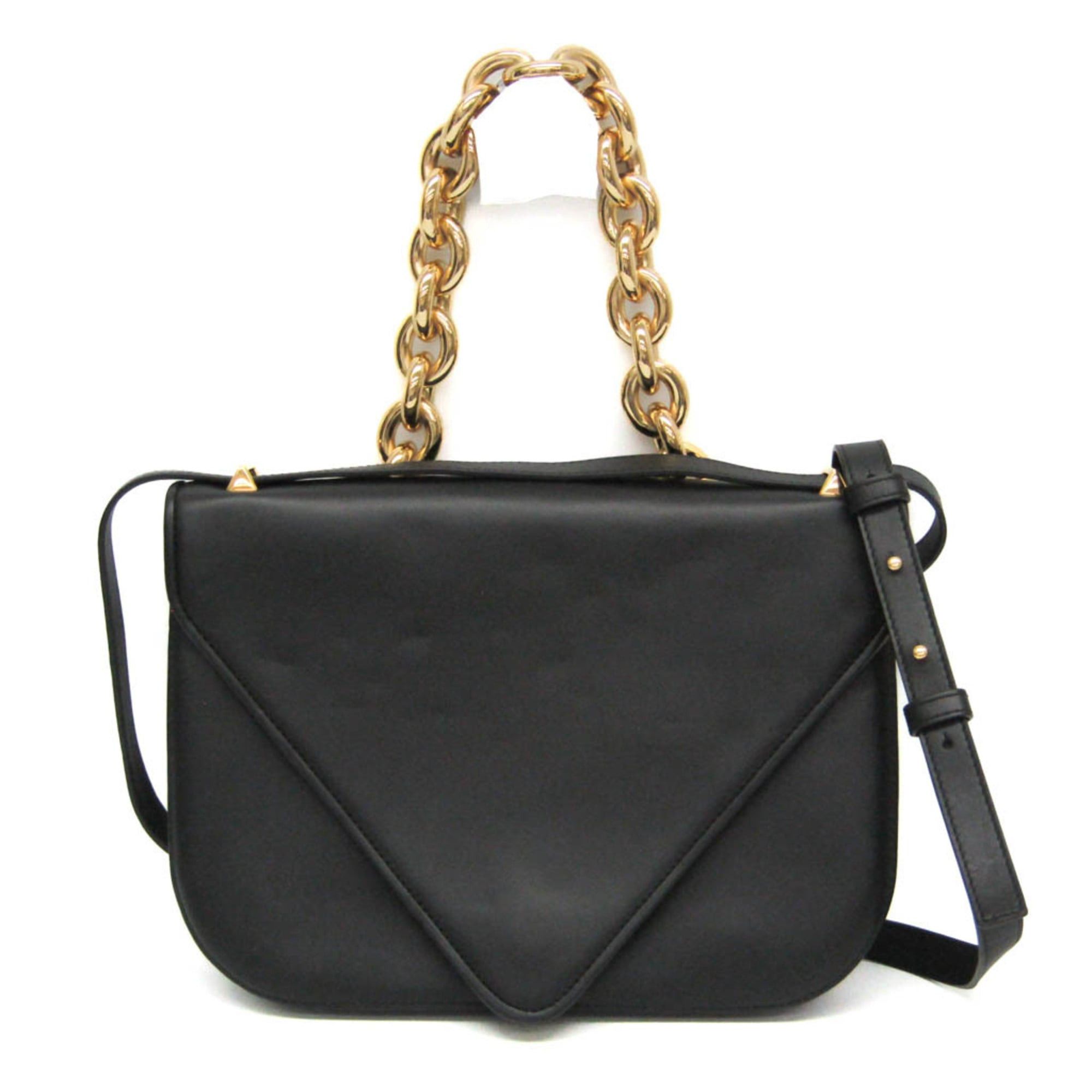 Bottega Veneta Bottega Veneta Mount Chain Shoulder Bag Women's Leather Handbag,Shoulder Bag Black Size ONE SIZE - 1 Thumbnail