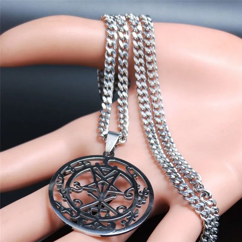 Jewelry Stainless Steel Satan Necklace Size ONE SIZE - 4 Thumbnail