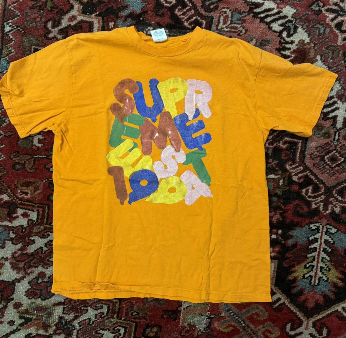 Supreme RARE- Orange Supreme Balloon Tee (Medium) Size US M / EU 48-50 / 2 - 1 Thumbnail