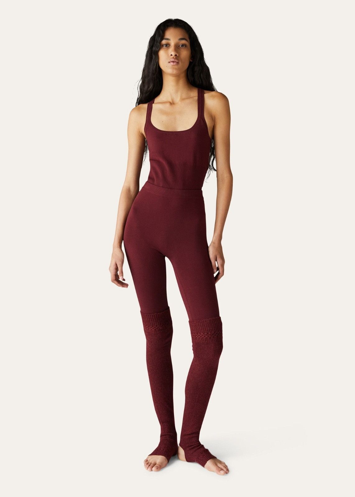 Loro Piana o1srvl11e1125 FAN6199 Cocooning Af Leggings in Red Size 27" / US 4 / IT 40 - 2 Thumbnail