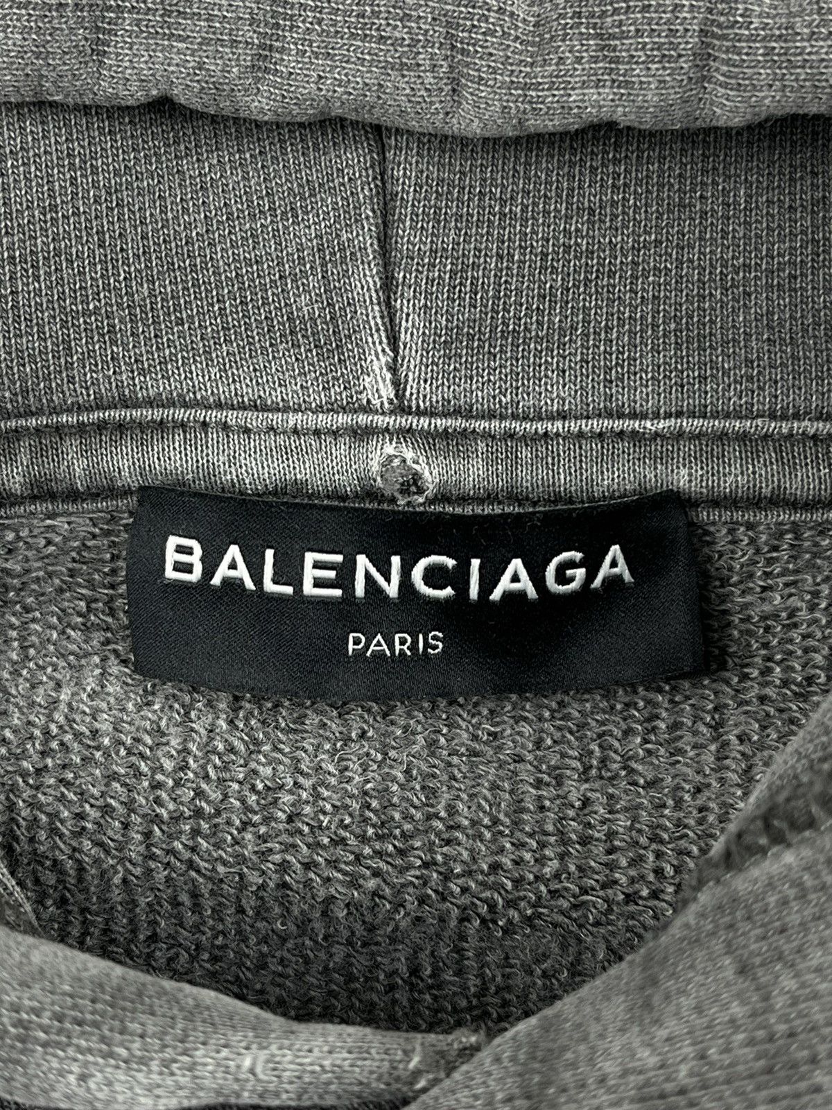 Balenciaga AW17 Balenciaga Paris Tourist Souvenir Hoodie Grey Size US L / EU 52-54 / 3 - 8 Thumbnail