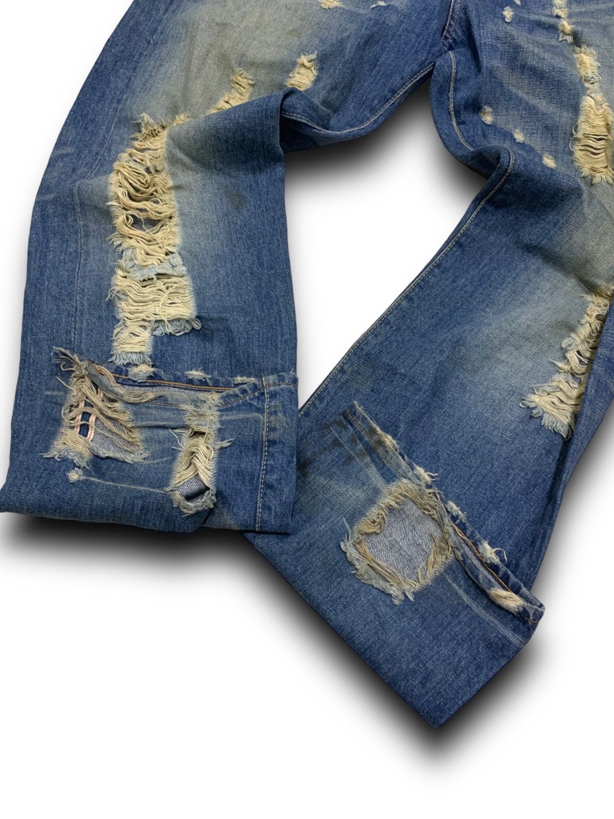Hysteric Glamour HYSTERIC GLAMOUR DISTRESSED DENIM JAPANESE BRANDS JEANS Size US 34 / EU 50 - 13 Thumbnail