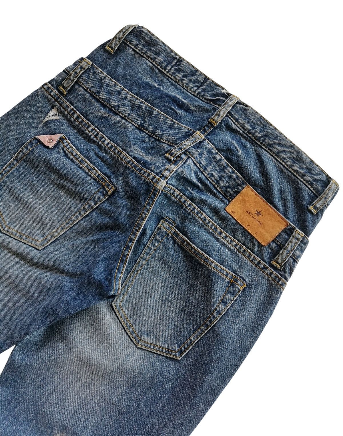 Japanese Brand Antgauge Double Waisted Distressed Jeans Style Kapital Size US 28 / EU 44 - 6 Thumbnail
