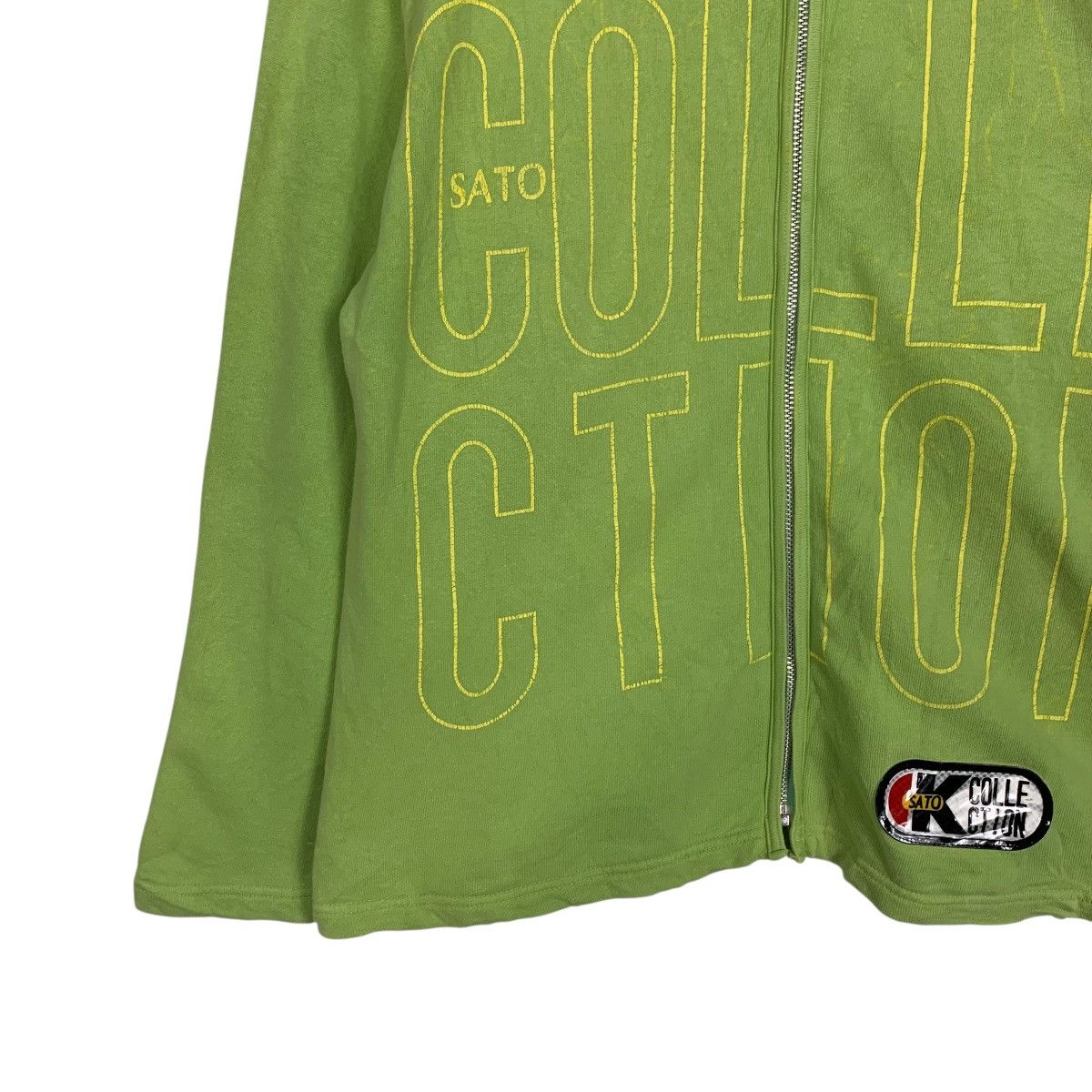 Japanese Brand KUNIO SATO COLLECTION Big Logo Sweater Jacket #3558-C162 Size US L / EU 52-54 / 3 - 7 Thumbnail