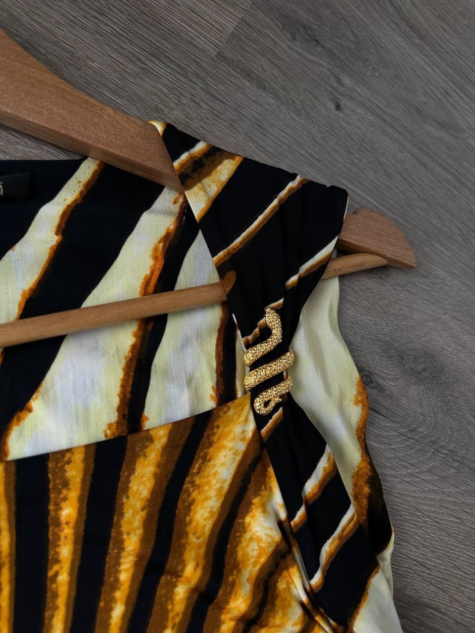 Japanese Brand × Roberto Cavalli × Vintage Vintage Roberto Cavalli Spring Striped Evening Womens Dress Size XS / US 0-2 / IT 36-38 - 9 Thumbnail