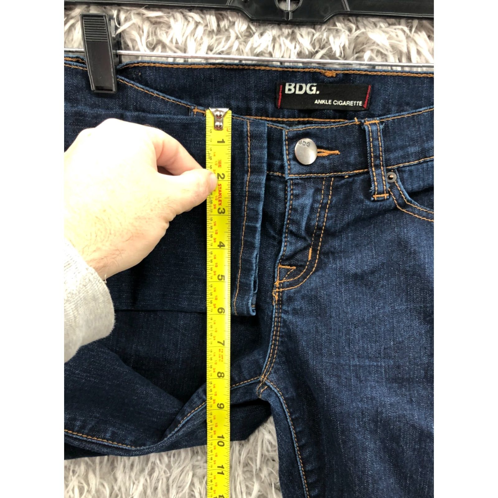 Bdg BDG Ankle Cigarette Skinny Jeans Size 26 Womens Mid Rise Dark Wash Blue Denim Size 26" / US 2 / IT 38 - 4 Thumbnail