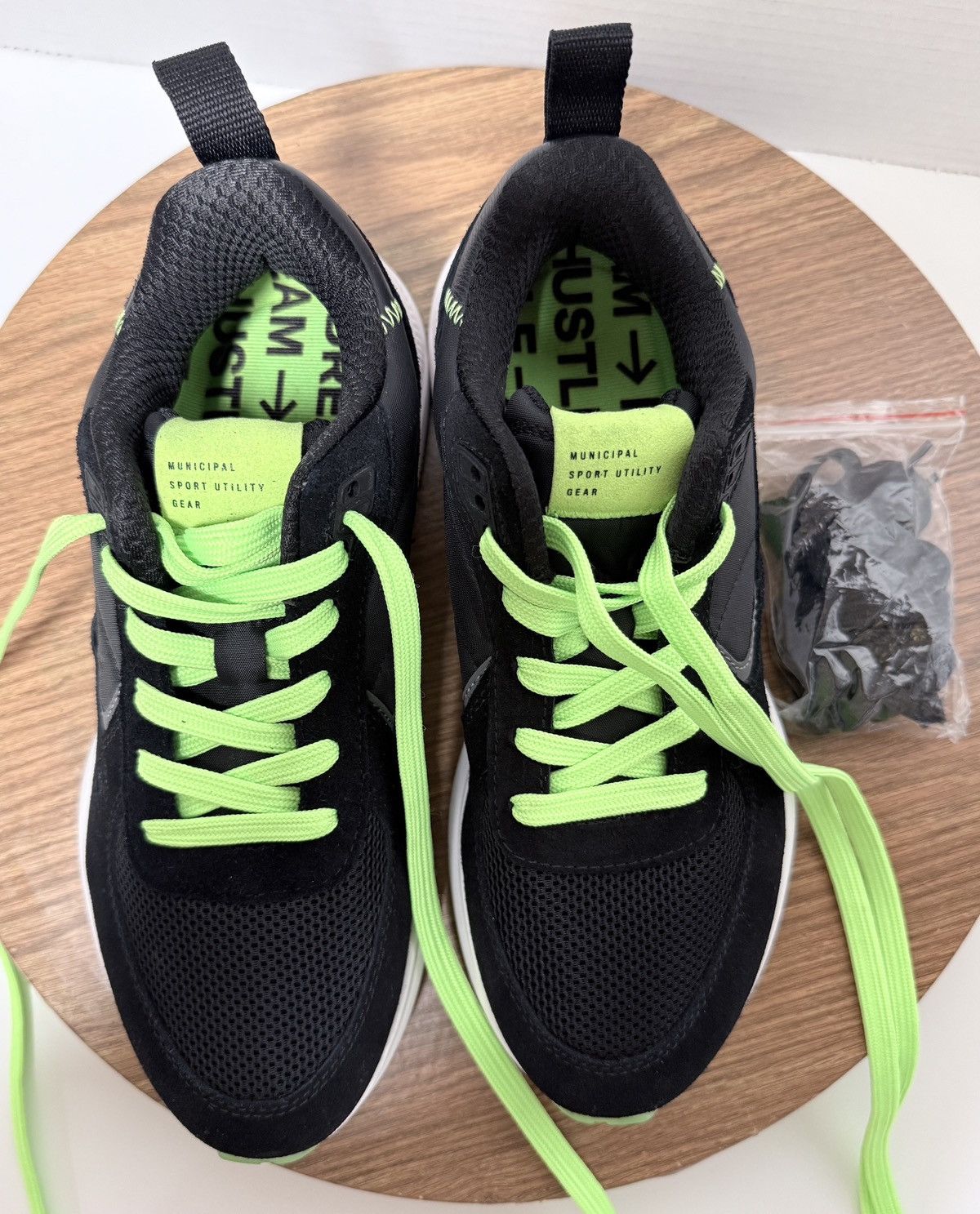 Other M.Float Suede Municipal Sneakers Lime Green/Black Laces Size US 8.5 / EU 41-42 - 12 Thumbnail