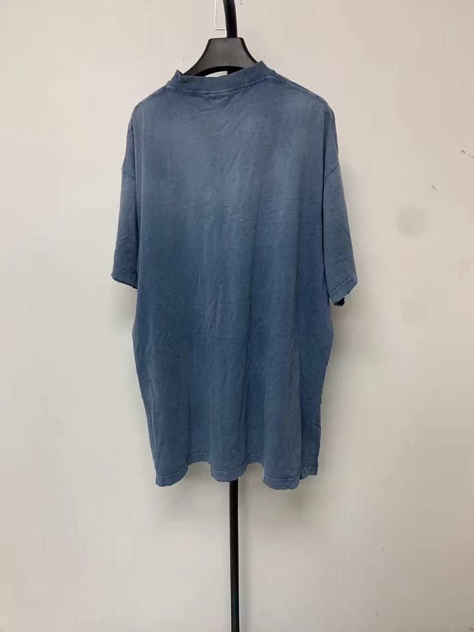 Balenciaga Balenciaga distressed logo oversized crew short Tee unisex Size L / US 10 / IT 46 - 2 Thumbnail