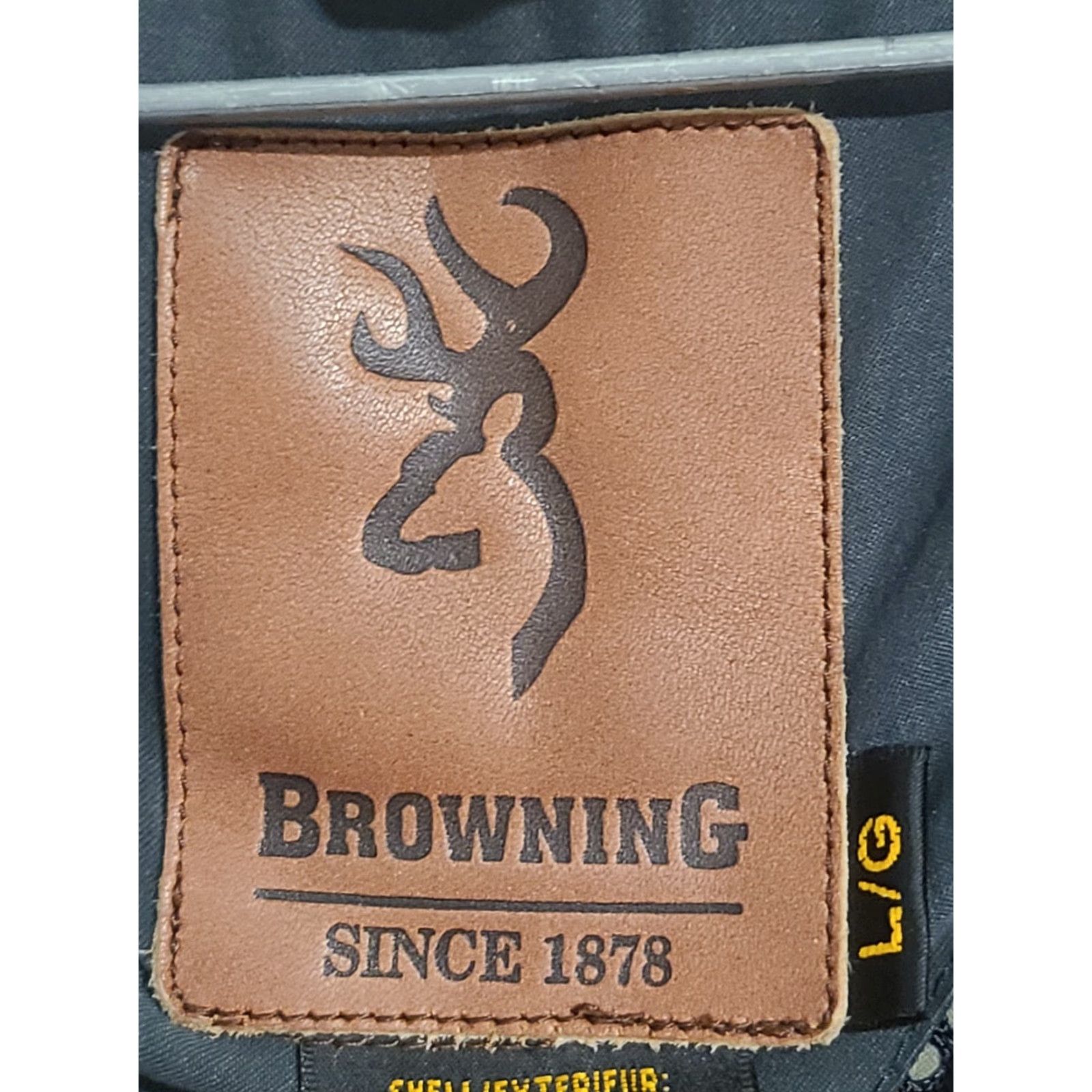 Vintage Browning Firearms vented Casual full zip Bomber Jacket Men's sz Large poly/nylon Jacket Mens Regular Size L Brown Vintage Size US L / EU 52-54 / 3 - 3 Thumbnail