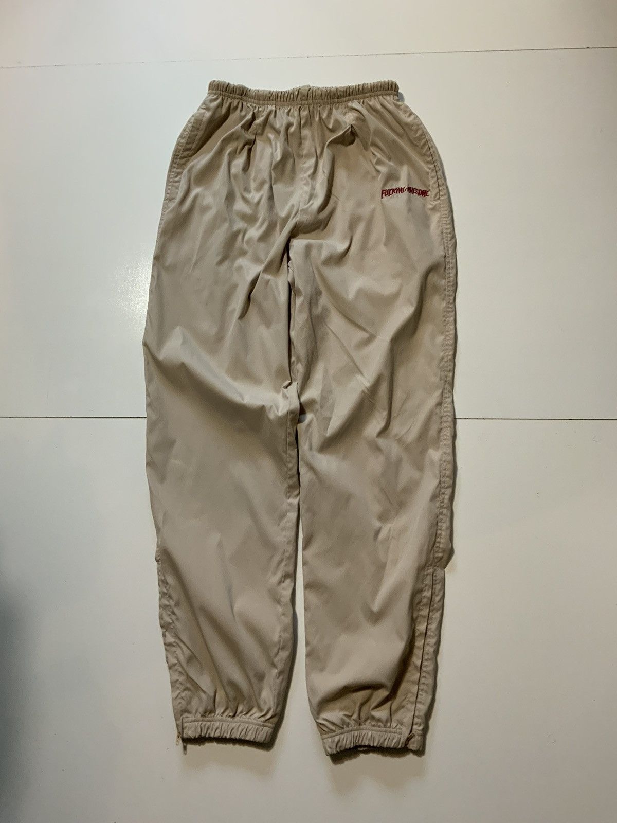 Fucking Awesome Fuckingawesome FA Worldwide Khaki Windbreaker Track Pants Size US 32 / EU 48 - 1 Thumbnail