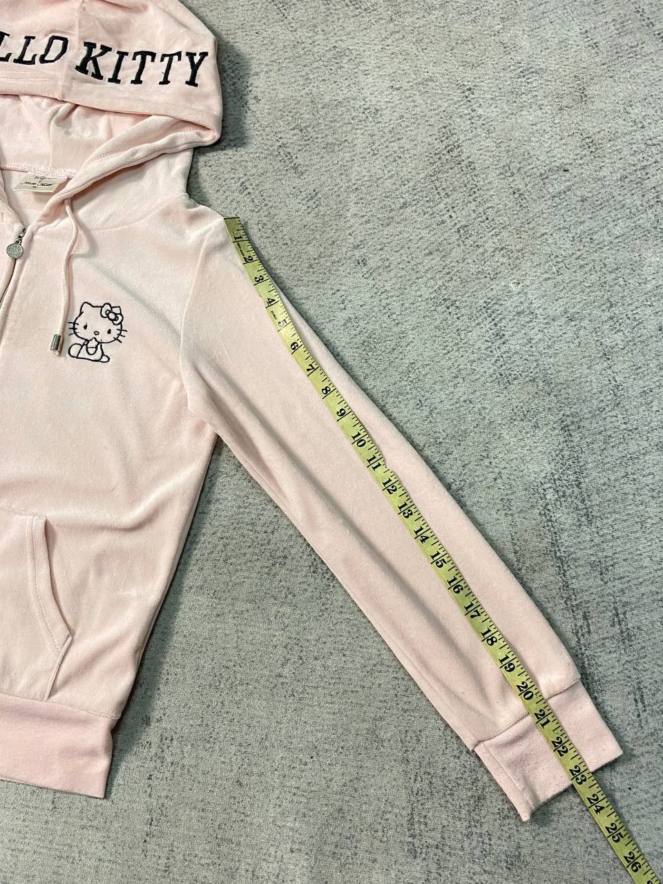 Other Hello Kitty Velvet Cropped Zip Hoodie Size M / US 6-8 / IT 42-44 - 11 Thumbnail