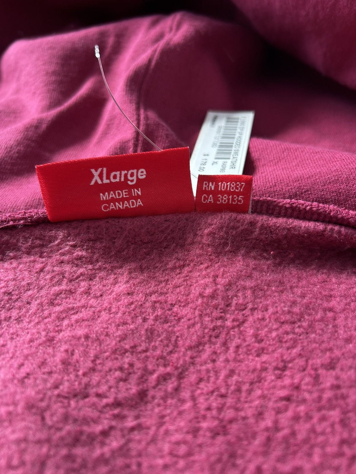 Supreme Supreme Raspberry S Logo Zip Up Hoodie Size US XL / EU 56 / 4 - 4 Thumbnail