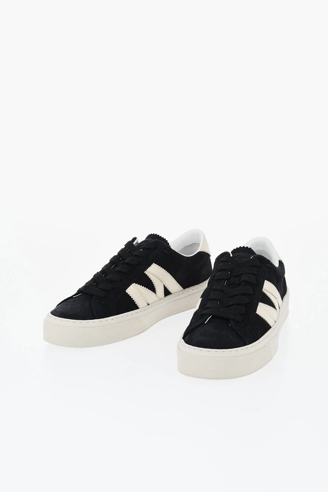 Moncler og1mm0426 Low-Top Suede Sneakers in Black Size US 7.5 / EU 40-41 - 4 Thumbnail