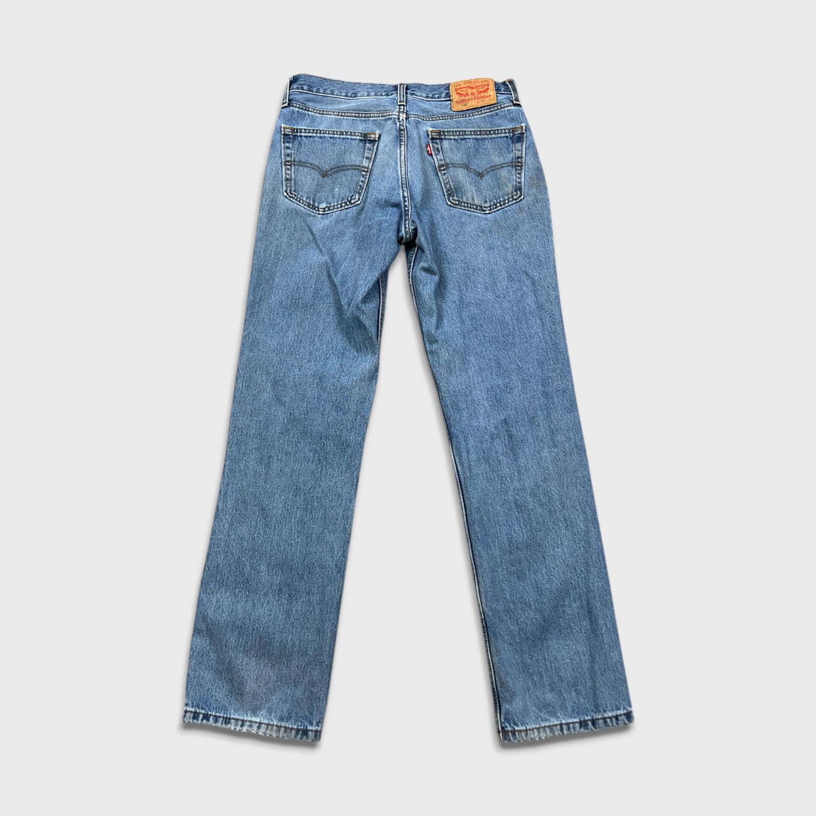 Levi's × Vintage Levi's 516 Jeans 33x34 Blue Slim Straight Leg Faded Denim Size US 33 - 6 Thumbnail