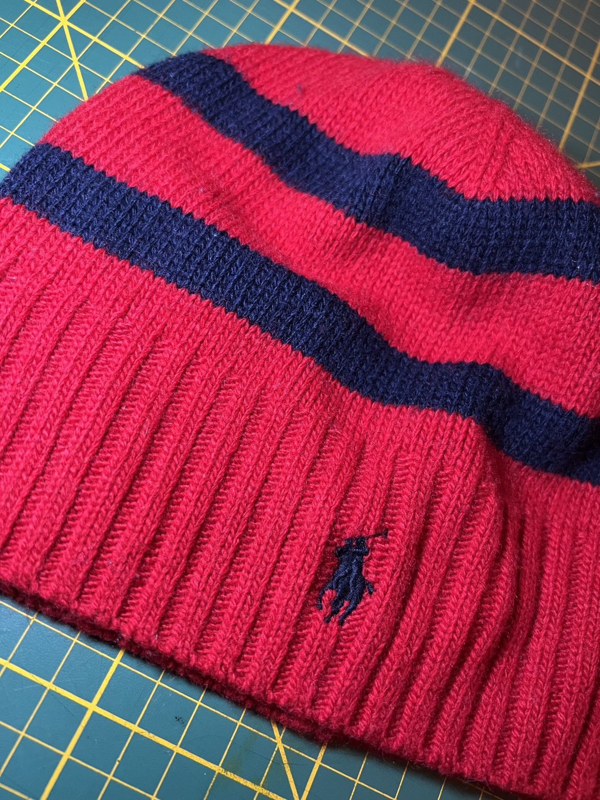 Polo Ralph Lauren Vintage Polo Ralph Lauren striped wool skull cap beanie Size ONE SIZE - 6 Thumbnail