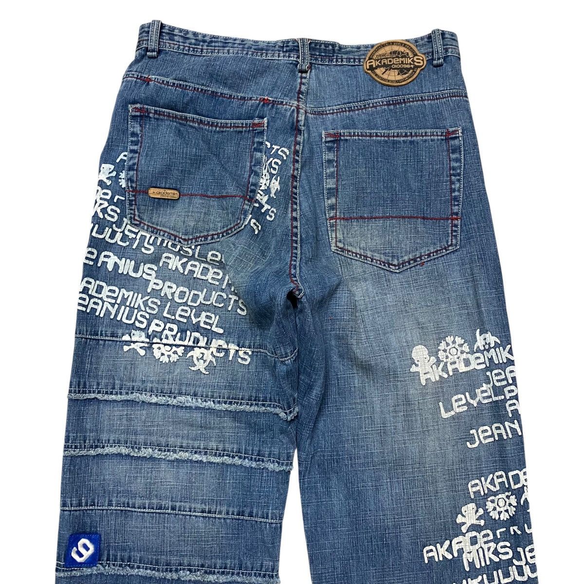 Akademiks Vintage Akademiks Denim Painter Baggy Jeans Size US 35 - 9 Thumbnail
