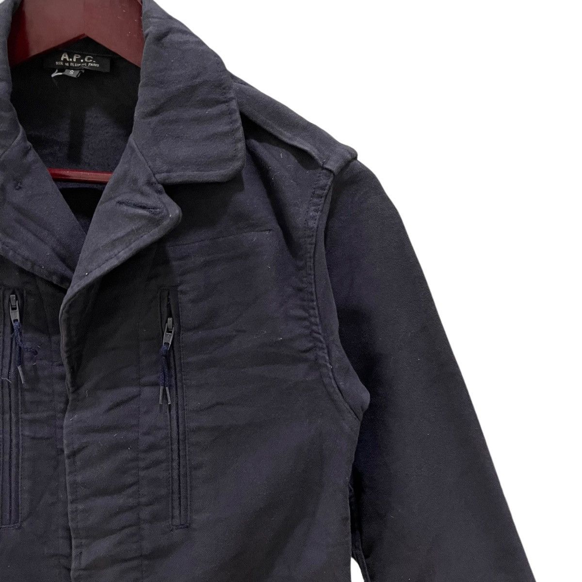 A.P.C. × Japanese Brand × Vintage Vintage 90s APC Made in France Button Jacket Size US S / EU 44-46 / 1 - 3 Thumbnail