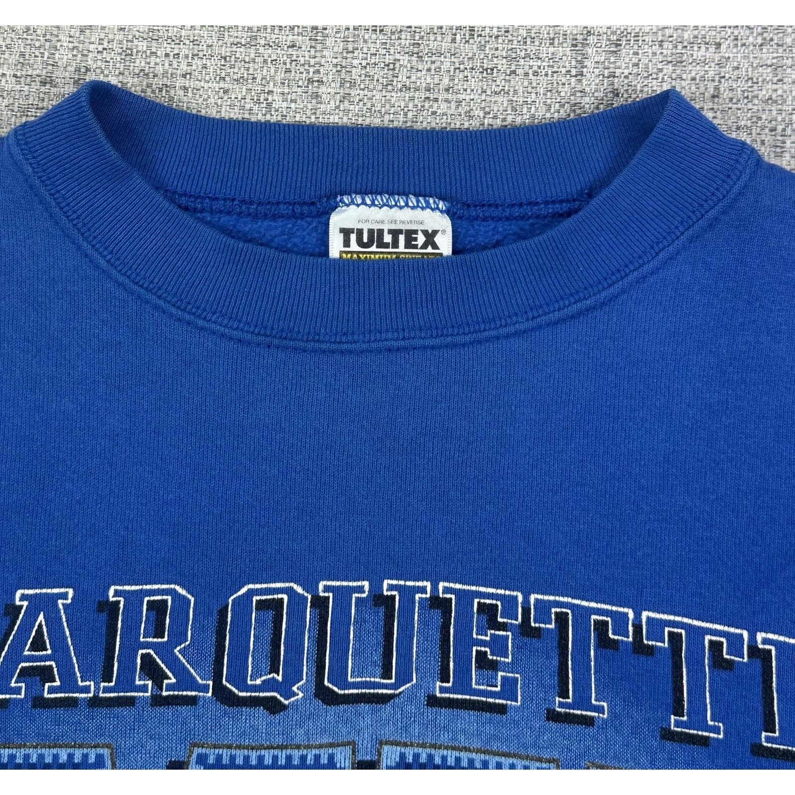 Tultex Marquette Golden Eagles Sweatshirt Sz 2XL Basketball USA 90 Size US XXL / EU 58 / 5 - 10 Thumbnail