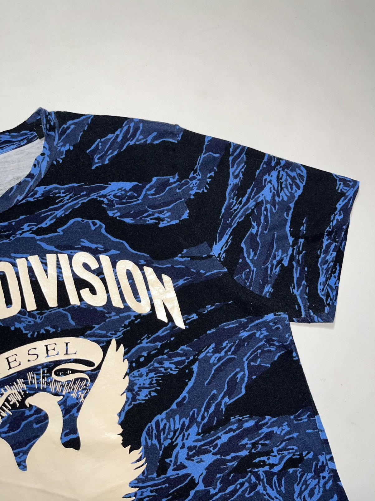 Diesel Diesel blue camo division t-shirt Size US M / EU 48-50 / 2 - 5 Thumbnail