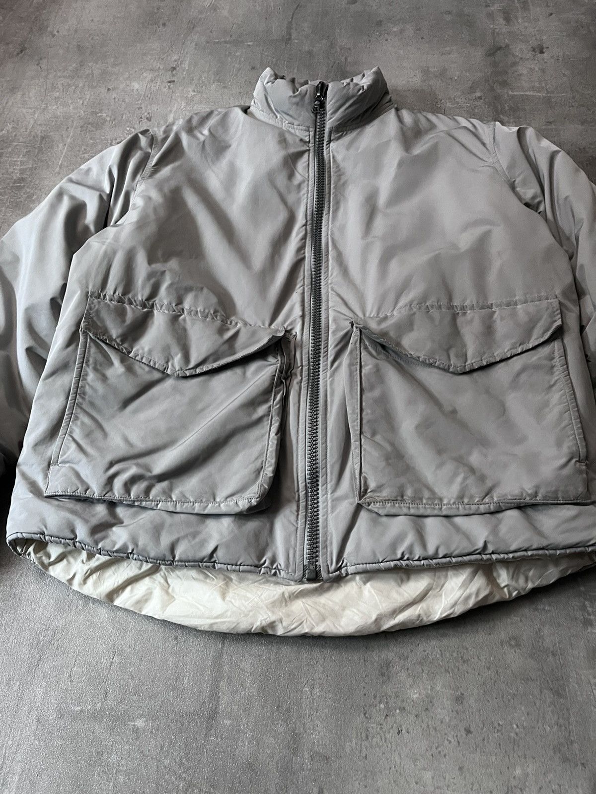 Our Legacy Our Legacy Silver Bullet puffer funnel jacket grey Size US M / EU 48-50 / 2 - 3 Thumbnail