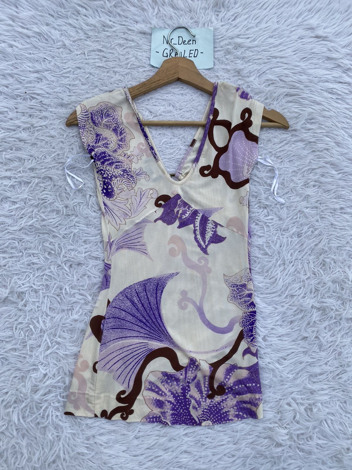 Just Cavalli Rare Just Cavalli Floral Sleeveless Top Size XS / US 0-2 / IT 36-38 - 10 Thumbnail